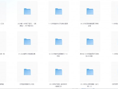 《2025小学教辅汇总合集》 涵盖了网上绝大多部分口碑小学教辅资源